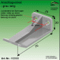 Preview: Anschlagwinkel - PVC, grau, lang