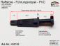 Preview: 498188(R) Führungsnippel PVC, Länge 46mm - schwarz