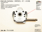 Preview: 76.10.280, IMBAC Schneckengetriebe 8:1, mit AB - metall, GEIGER
