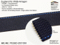 Preview: PESBD200100K - Zugband für WGB 20mm x 1,0mm - schwarz mit blauem Kennfaden