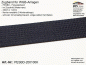 Preview: PESBD200100K - Zugband für WGB 20mm x 1,0mm - schwarz mit blauem Kennfaden