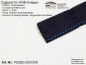 Preview: PESBD200100K - Zugband für WGB 20mm x 1,0mm - schwarz mit blauem Kennfaden