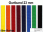 Preview: 50m Rolle, farbiger Standard-Gurt 23mm, Rolladengurt, Rollladen Gurtband