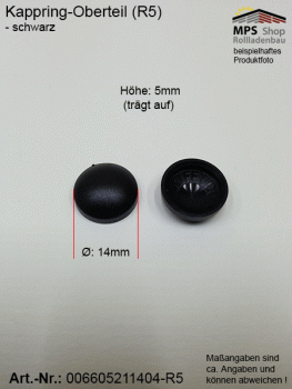 Oberteil Kappe R5 - rot/braun (hart)