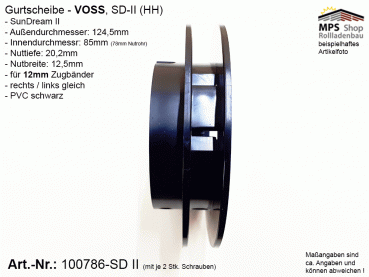 100786-SD II, Gurtscheibe VOSS, SunDream II