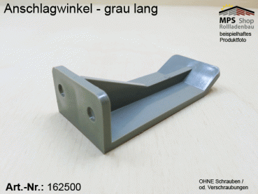 Anschlagwinkel - PVC, grau, lang