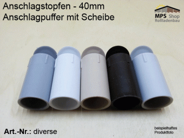 Anschlagpuffer mit Scheibe 40mm, Anschlagstopfen