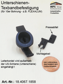 18.4067.1858-496331 - US-Texbandbefestigung für 10er Bohrung - z.B. FLEXALUM