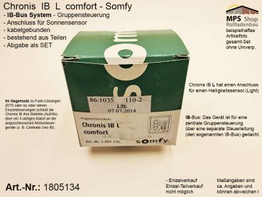 1805134-Chronis IB L comfort - Einzel.- u. Gruppensteuerung (Somfy)