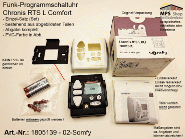 1805139 - 02-Somfy Steuerung Chronis RTS L DCF comfort - Programmschaltuhr