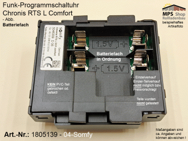 1805139 - 04-Somfy Steuerung Chronis RTS L DCF comfort - Programmschaltuhr