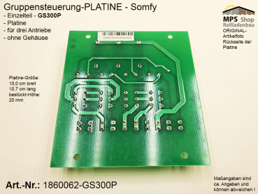 1860062-GS300P - Platine für 3 Antriebe auch mit Zentralsteuerung - Somfy
