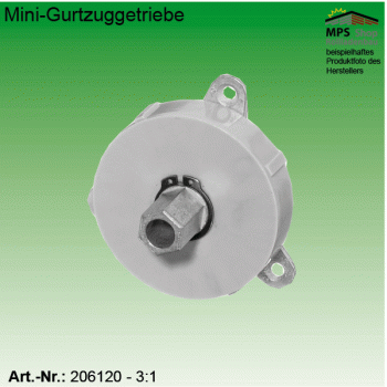 206120 MINI-Gurtzuggetriebe - 3:1