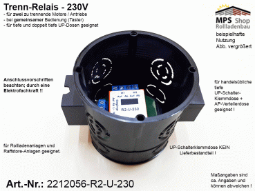 2212056_R2-U-230 Trennrelais für 2 Motore bei einer Gesamtsteuerung