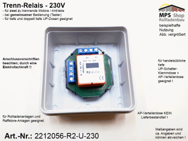 2212056_R2-U-230 Trennrelais für 2 Motore bei einer Gesamtsteuerung