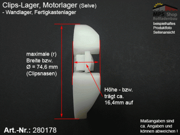 280178 Wandlager mit Raste (Selve)