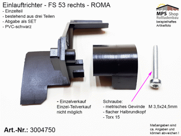 3004750 Roma Einlauftrichter P-ELT-FS-53-re-kpl.