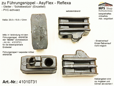 41010731,  Gleiter zu Führungsnippel,  AsyFlex,  Reflexa