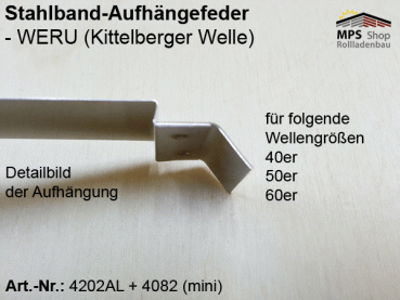 WERU Standard Stahlband-Aufhängefeder - das ORIGINAL