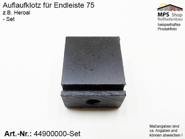 4490 0000-Set, Auflaufklotz für Endleiste 75