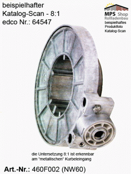 460F001 (edco 64540), wellenumschließendes Kegelradgetriebe mit AB, NW70, 8:1