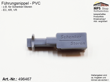 496467 Führungsnippel PVC grau - Schenker Storen EC, KR, VR