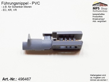 496467 Führungsnippel PVC grau - Schenker Storen EC, KR, VR