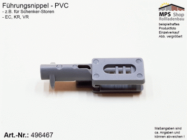 496467 Führungsnippel PVC grau - Schenker Storen EC, KR, VR