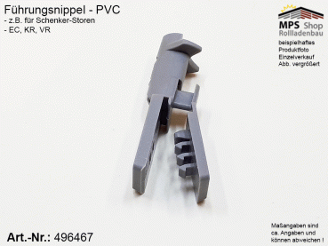 496467 Führungsnippel PVC grau - Schenker Storen EC, KR, VR