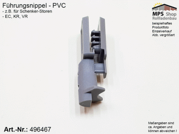496467 Führungsnippel PVC grau - Schenker Storen EC, KR, VR