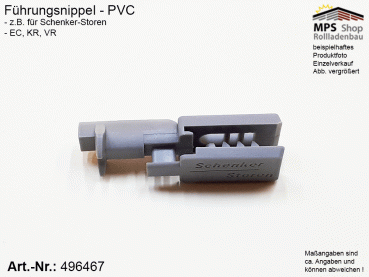 496467 Führungsnippel PVC grau - Schenker Storen EC, KR, VR
