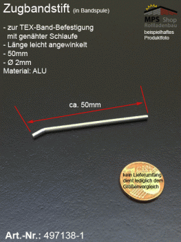 497138-1 Zugbandstift (ALU) 50mm x Ø 2mm