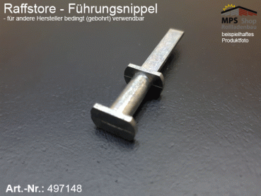 497148, Führungsnippel Metall, Länge 44mm