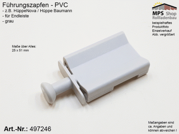 497246 - Führungszapfen für Endkappe (Typ: Nova-Hüppe) PVC-grau