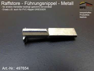 497654, Führungsnippel Metall, Länge 37,5mm