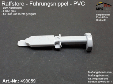 498059 Führungsnippel PVC, Länge ca. 47mm