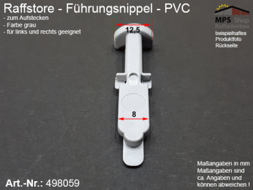 498059 Führungsnippel PVC, Länge ca. 47mm