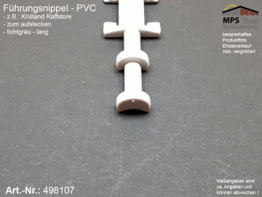 498107 Führungsnippel PVC lichtgrau 56,5mm lang - Krülland Raffstore