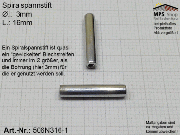 506N316-1, Spiralspannstift 3 x 16mm