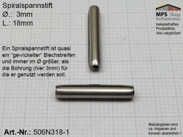 506N318-1, Spiralspannstift 3 x 18mm