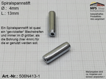 506N413-1, Spiralspannstift 4 x 13mm