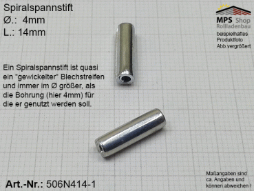 506N414-1, Spiralspannstift 4 x 14mm