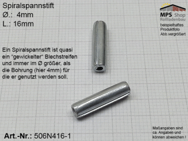 506N416-1, Spiralspannstift 4 x 16mm