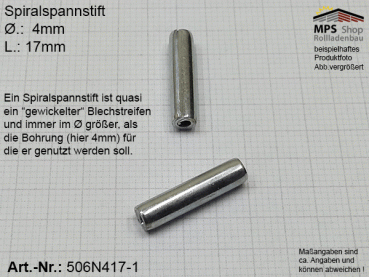 506N417-1, Spiralspannstift 4 x 17mm