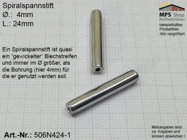 506N424-1, Spiralspannstift 4 x 24mm