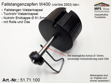 51.71.100 - W400 Fallstangenzapfen, Tuchrohr- Nutrohrendkappe WGB Varisol W400 Ersatzteil-Set