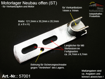 57001 Motorlager Neubaulager offen (ST)