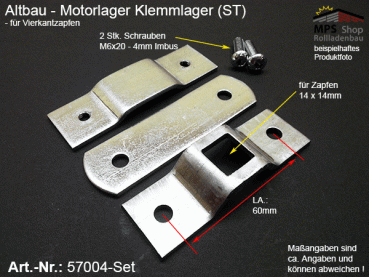 57004-Set Motorlager Altbau-Klemmlager (ST)