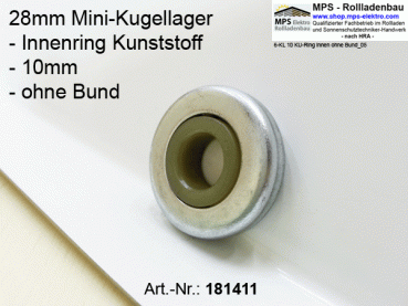 Kugellager 28mm Mini-Kugellager mit Kunststoff-Innenring