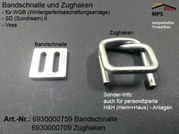 Zughaken & Bandschnalle für SunDream II